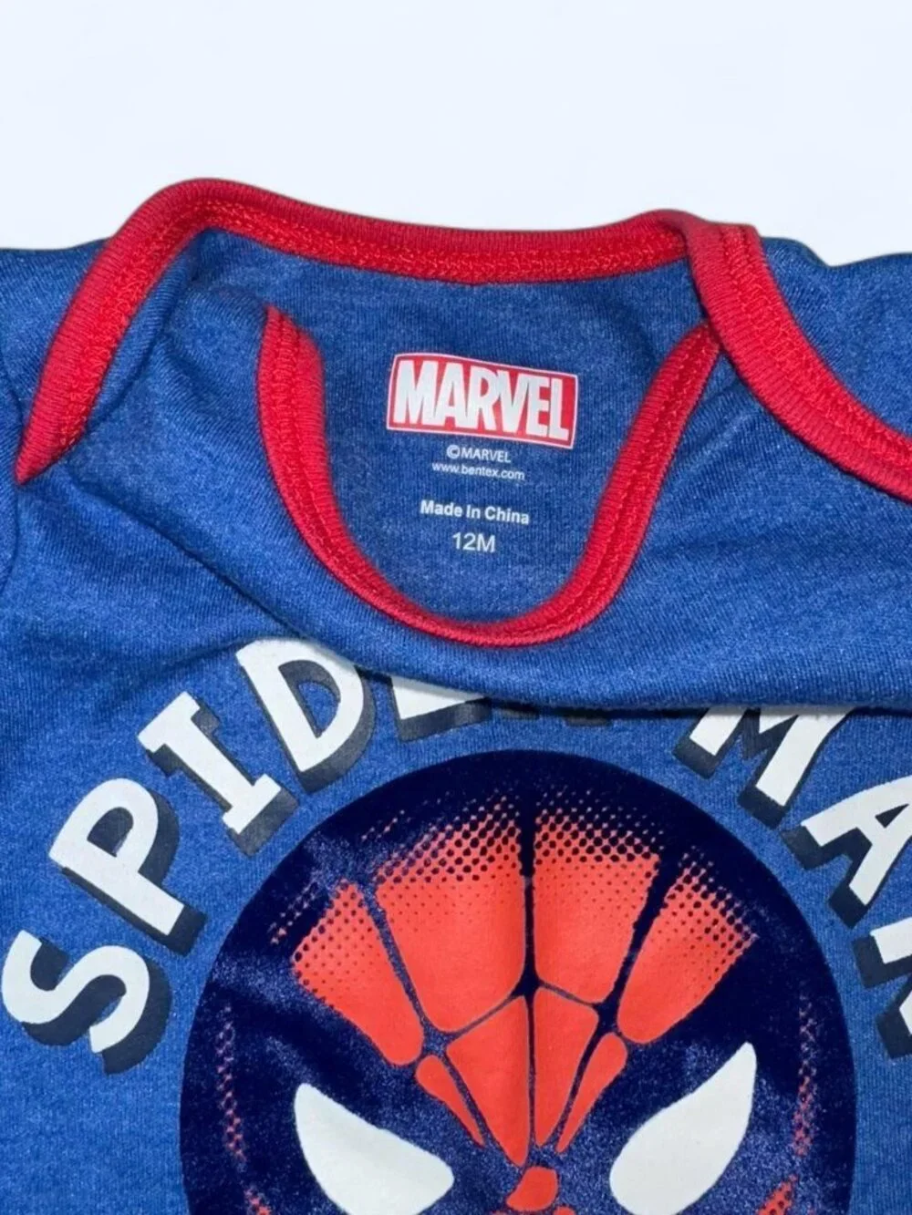 Marvel Spiderman baby boy onesie 12M
